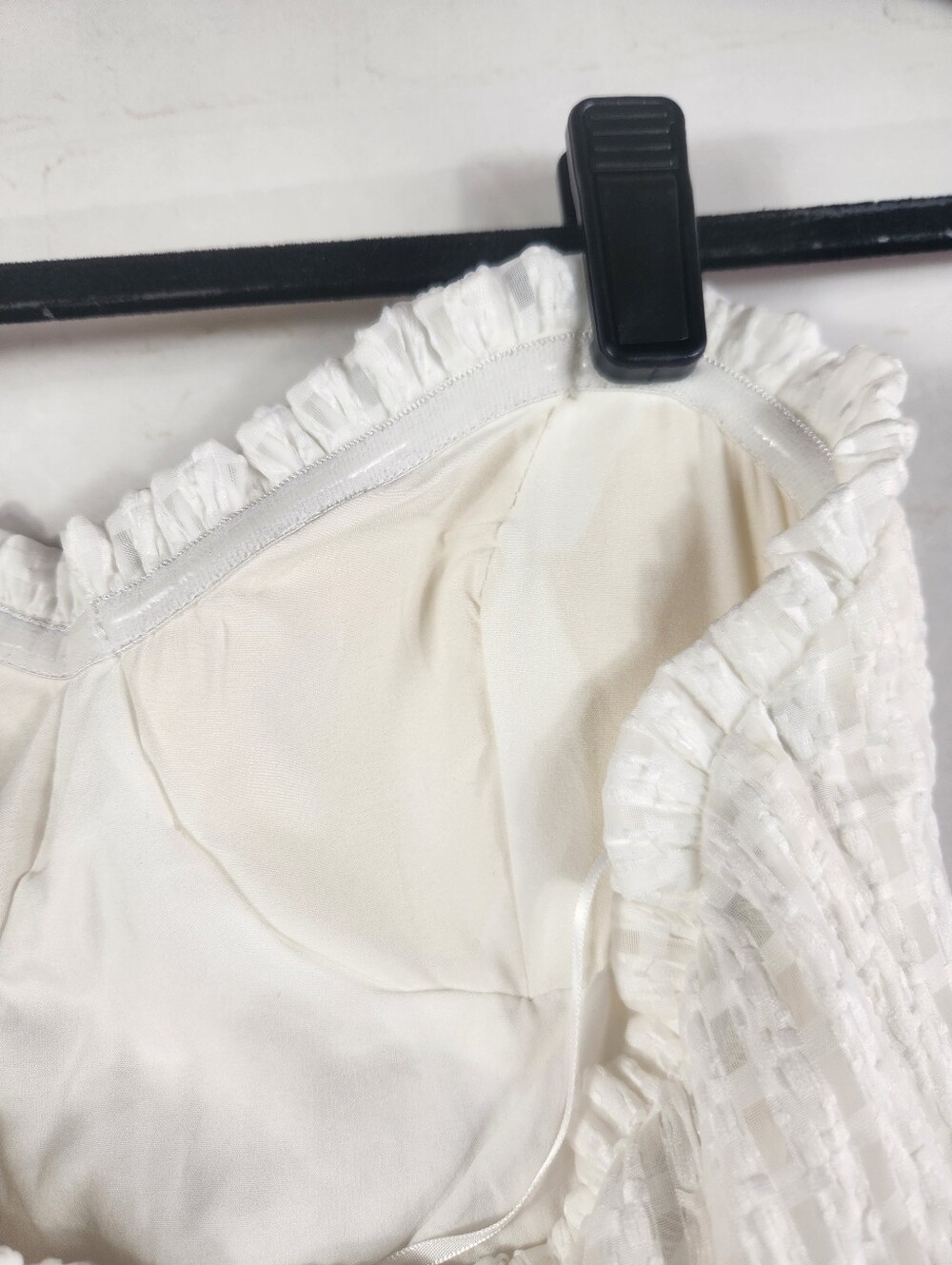 Hello Molly Winery Tour White Strapless Front Slit Midi Dress Size XS 2 - Picture 9 of 16